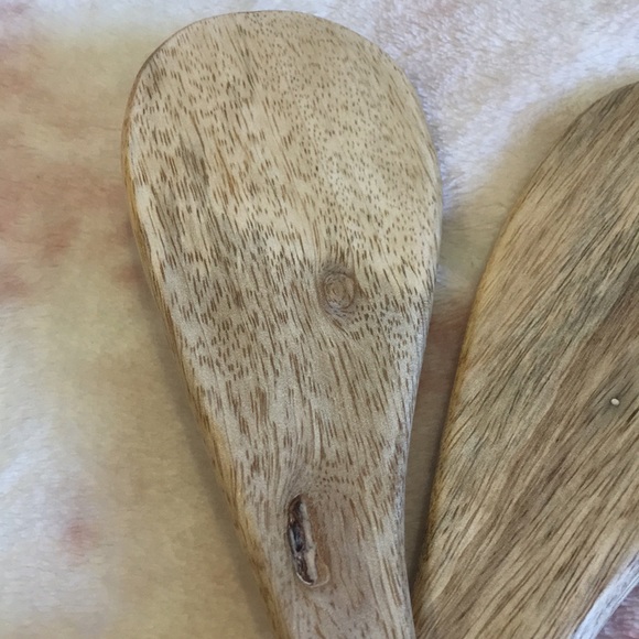 Gather Fall Thanksgiving Autumn Salad Server Set Salad Utensils, NWT Wood Enamel - Picture 11 of 16